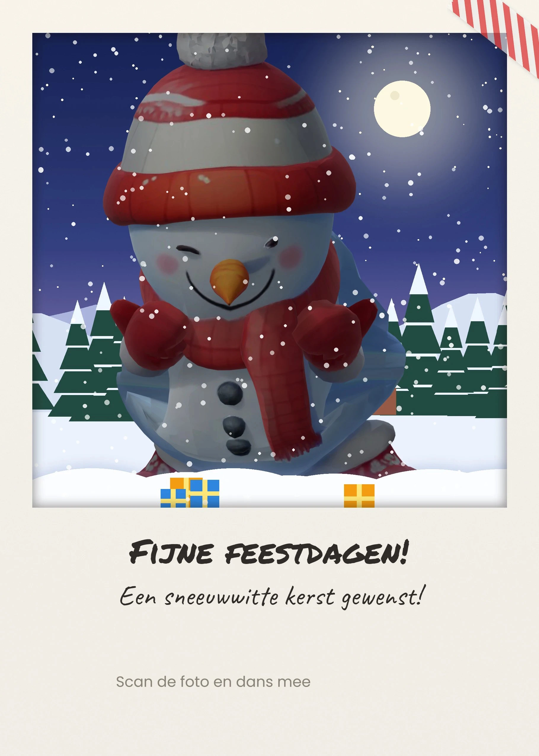 Snowman Polaroid